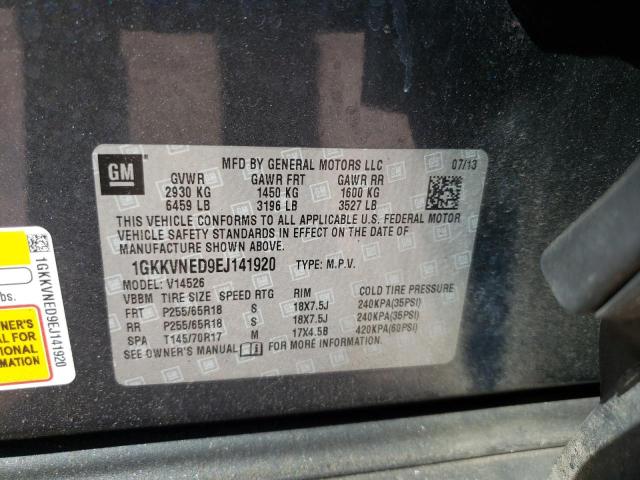 Photo 10 from auction – 2014 GMC ACADIA SLE with VIN 1GKKVNED9EJ141920