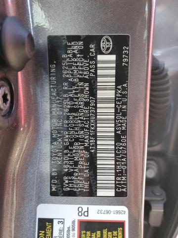 Photo 10 from auction – 2017 TOYOTA CAMRY LE with VIN 4T1BF1FKXHU737907