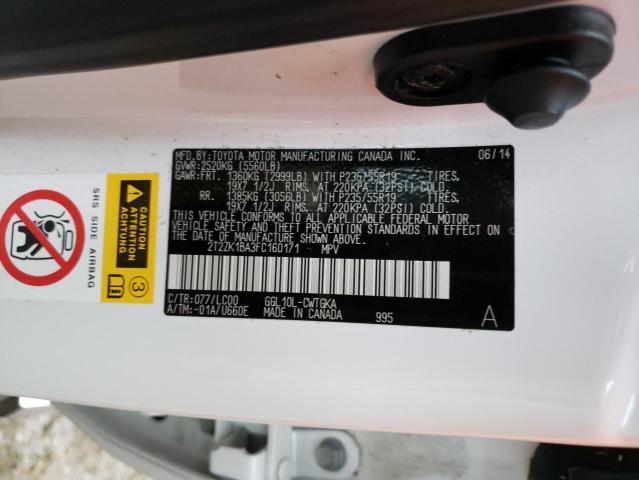 Photo 10 from auction – 2015 LEXUS RX 350 with VIN 2T2ZK1BA3FC160171