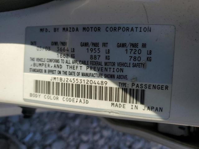 Фото 10 с аукциона – 2003 MAZDA PROTEGE PR с VIN JM1BJ245531204489