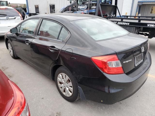 Photo 3 from auction – 2012 HONDA CIVIC LX with VIN 19XFB2E58CE052296