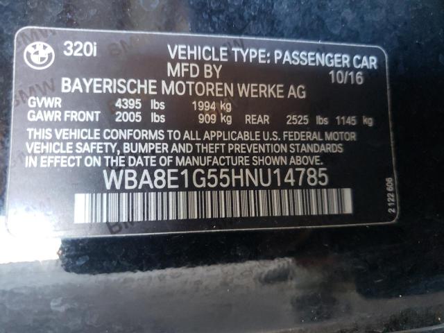 Photo 10 from auction – 2017 BMW 320 I with VIN WBA8E1G55HNU14785