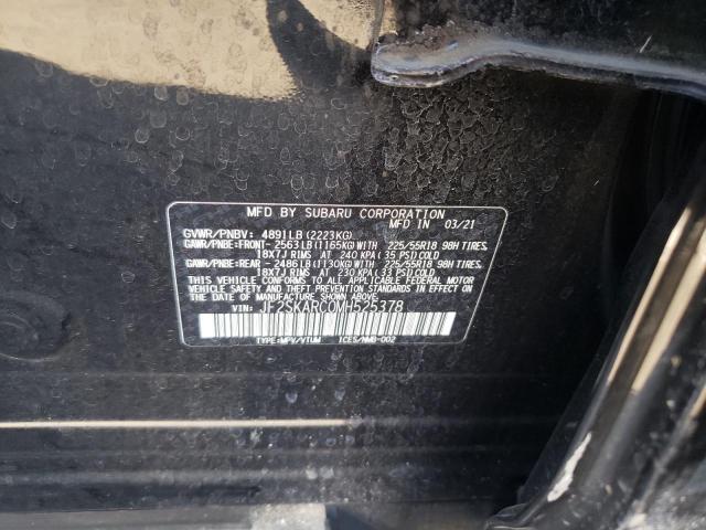 Photo 10 from auction – 2021 SUBARU FORESTER S with VIN JF2SKARC0MH525378