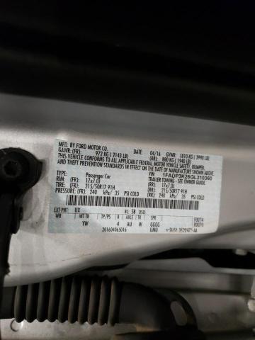 Photo 10 from auction – 2016 FORD FOCUS SE with VIN 1FADP3K26GL310360