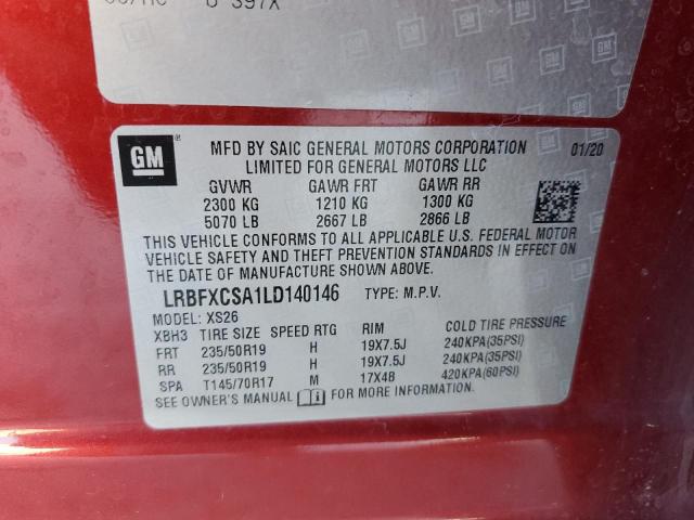 Photo 10 from auction – 2020 BUICK ENVISION E with VIN LRBFXCSA1LD140146