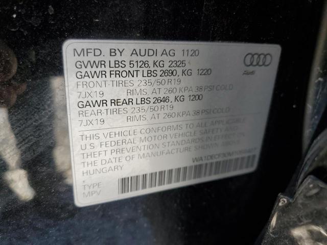 Photo 10 from auction – 2021 AUDI Q3 PREMIUM with VIN WA1DECF30M1056407