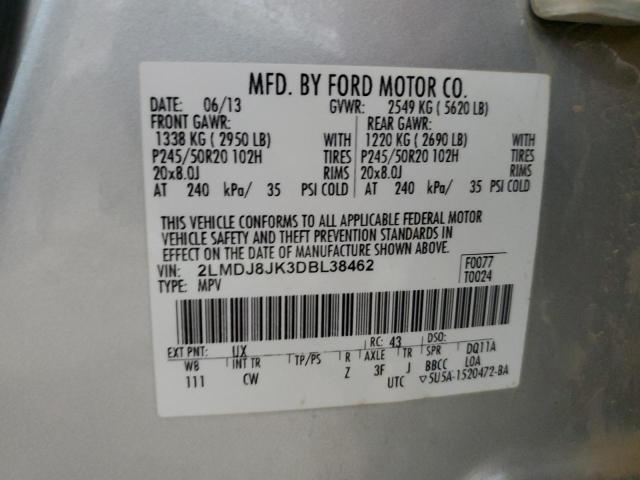 Photo 10 from auction – 2013 LINCOLN MKX with VIN 2LMDJ8JK3DBL38462