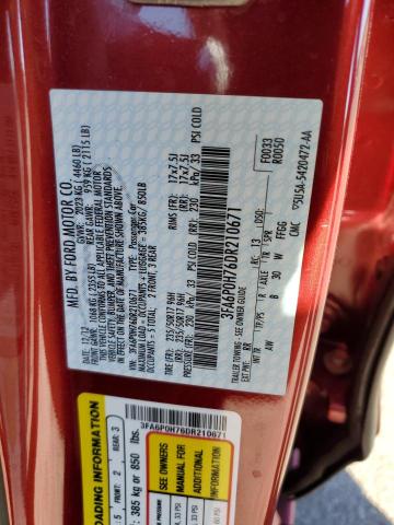 Photo 10 from auction – 2013 FORD FUSION SE with VIN 3FA6P0H76DR210671