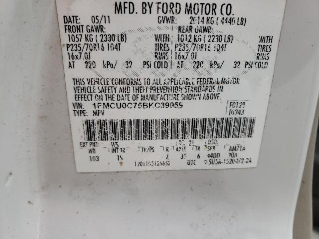 Photo 10 from auction – 2011 FORD ESCAPE XLS with VIN 1FMCU0C75BKC39959