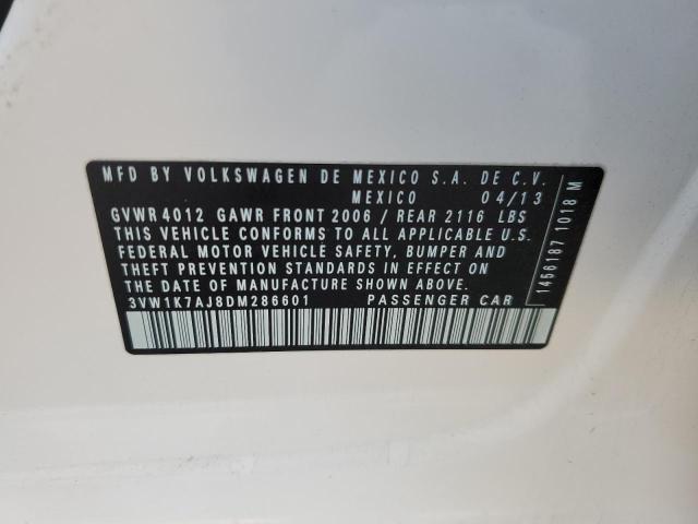 Photo 10 from auction – 2013 VOLKSWAGEN JETTA BASE with VIN 3VW1K7AJ8DM286601