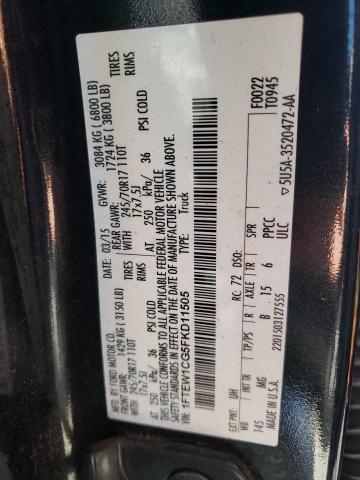 Photo 10 from auction – 2015 FORD F150 SUPER with VIN 1FTEW1CG5FKD11505