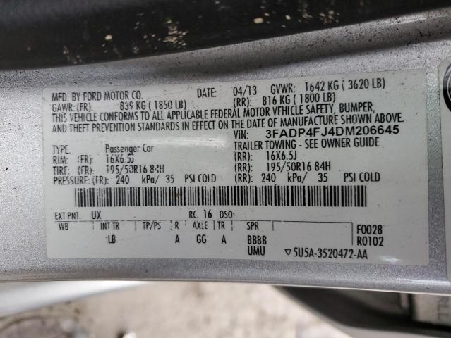 Photo 10 from auction – 2013 FORD FIESTA TIT with VIN 3FADP4FJ4DM206645