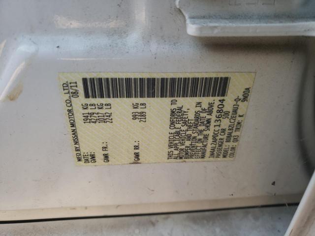 Photo 10 from auction – 2012 NISSAN ALTIMA BAS with VIN 1N4AL2AP0CC136804