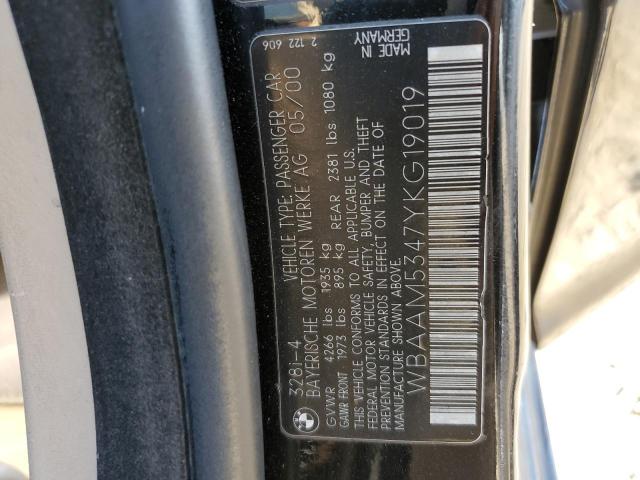 Photo 10 from auction – 2000 BMW 328 I with VIN WBAAM5347YKG19019