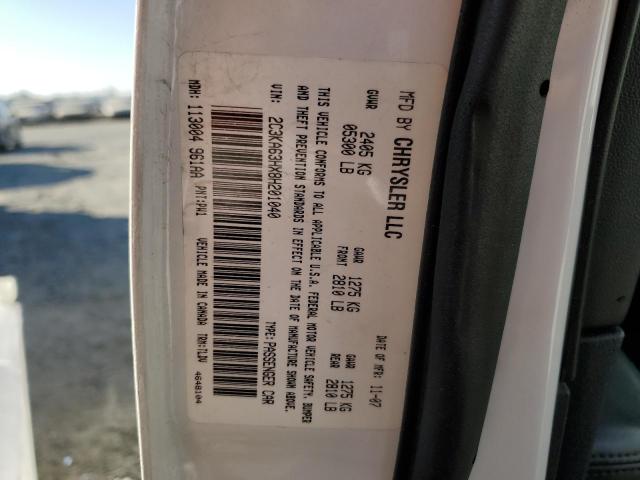 Photo 10 from auction – 2008 CHRYSLER 300C with VIN 2C3KA63HX8H201040