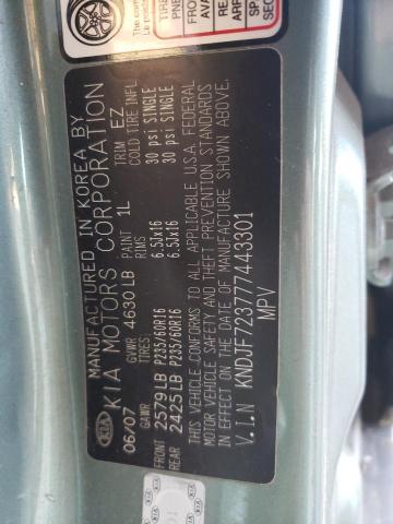 Photo 10 from auction – 2007 KIA SPORTAGE E with VIN KNDJF723777443301