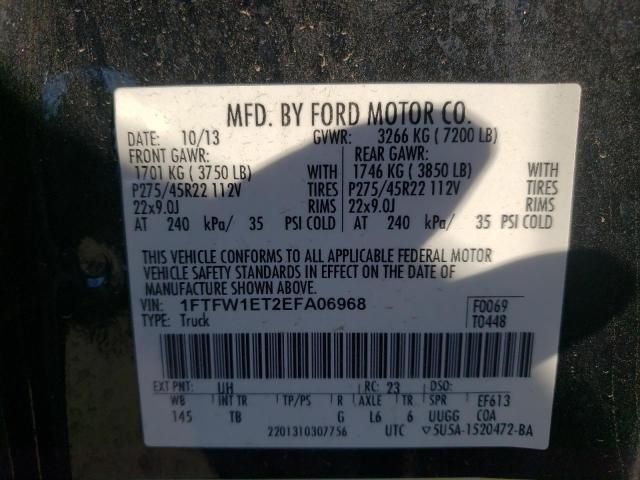 Photo 10 from auction – 2014 FORD F150 SUPER with VIN 1FTFW1ET2EFA06968