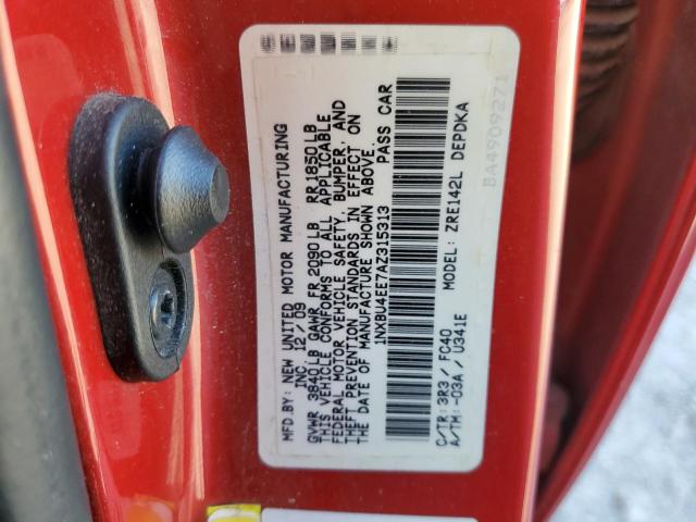 Photo 10 from auction – 2010 TOYOTA COROLLA BA with VIN 1NXBU4EE7AZ315313