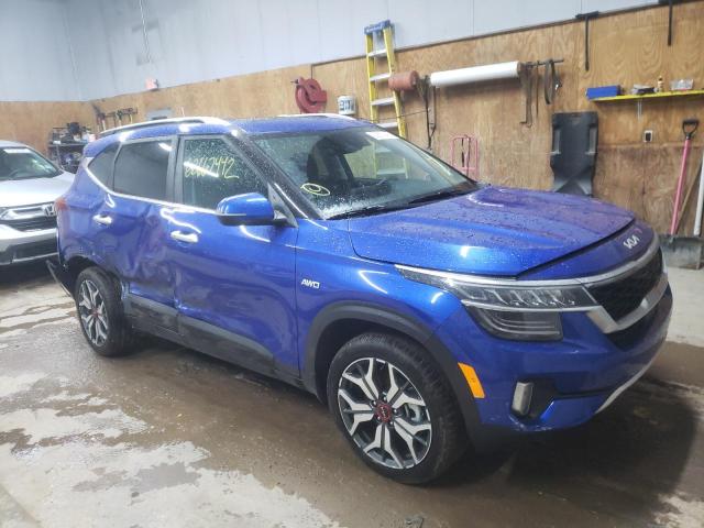 KIA SELTOS SX 2022 with VIN KNDETCA2XN7304790 - Photo from auction
