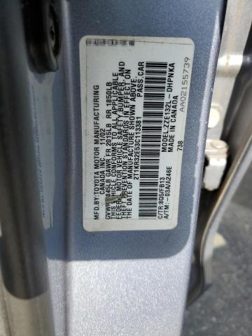 Photo 10 from auction – 2003 TOYOTA COROLLA MA with VIN 2T1KR32E53C113381