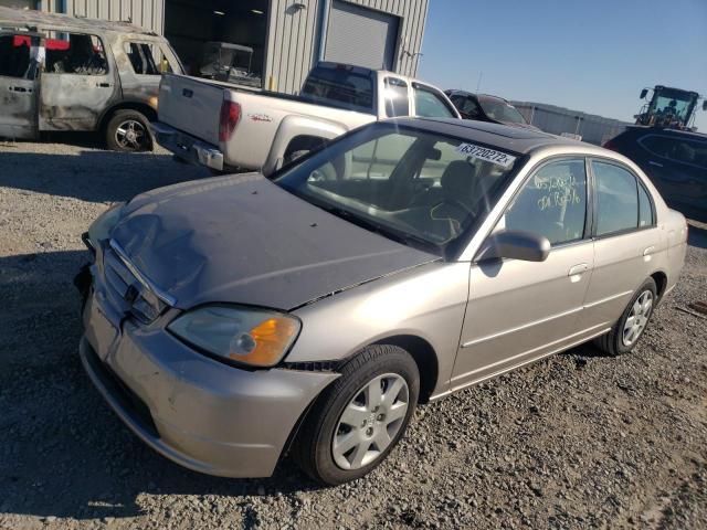 Photo 2 from auction – 2002 HONDA CIVIC EX with VIN 1HGES26762L038593