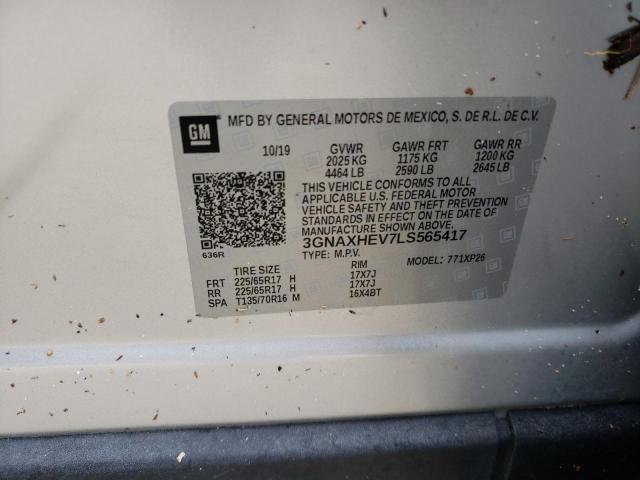 Photo 10 from auction – 2020 CHEVROLET EQUINOX LS with VIN 3GNAXHEV7LS565417
