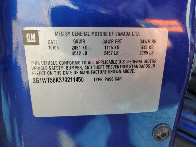Photo 10 from auction – 2007 CHEVROLET IMPALA LT with VIN 2G1WT58K379211450