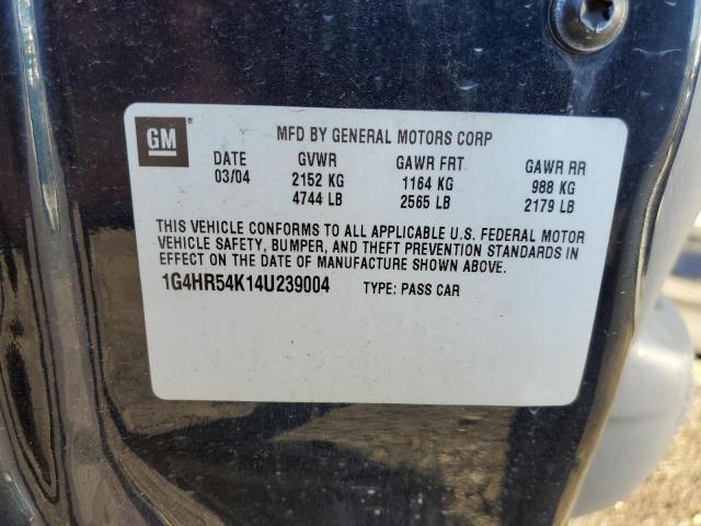 Photo 10 from auction – 2004 BUICK LESABRE LI with VIN 1G4HR54K14U239004