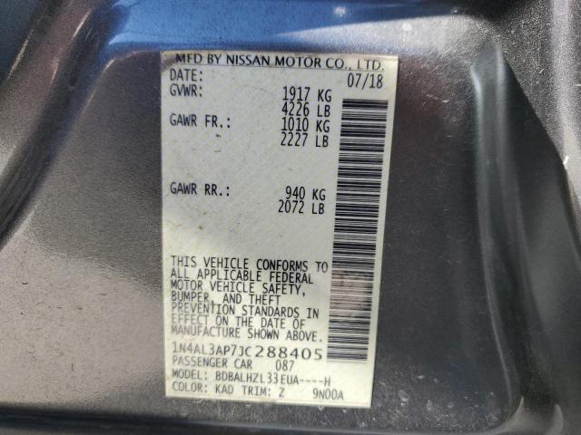 Photo 10 from auction – 2018 NISSAN ALTIMA 2.5 with VIN 1N4AL3AP7JC288405