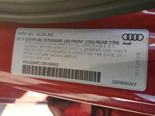Zdjęcie 10 z aukcji – 2013 AUDI A6 PREMIUM z VIN WAUGGAFC1DN106562