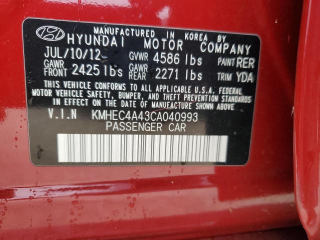 Photo 10 from auction – 2012 HYUNDAI SONATA HYB with VIN KMHEC4A43CA040993