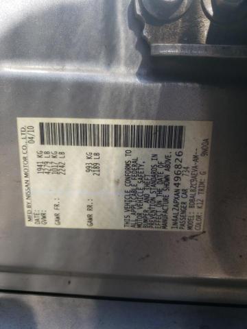 Photo 10 from auction – 2010 NISSAN ALTIMA BAS with VIN 1N4AL2APXAN496826