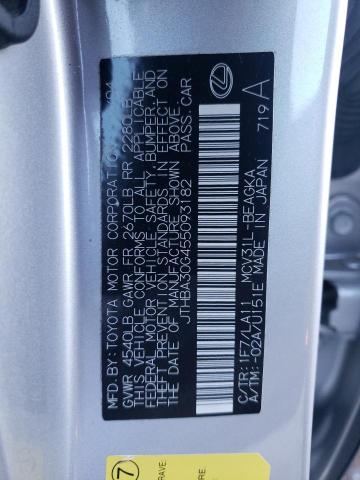 Photo 10 from auction – 2005 LEXUS ES 330 with VIN JTHBA30G455093182