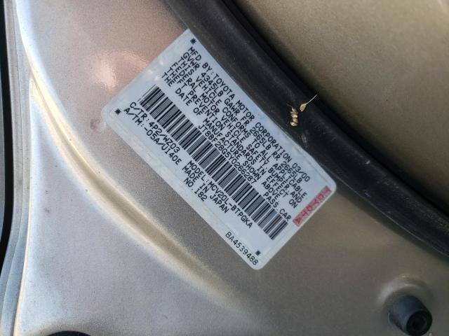 Photo 10 from auction – 2000 LEXUS ES 300 with VIN JT8BF28G5Y0266287