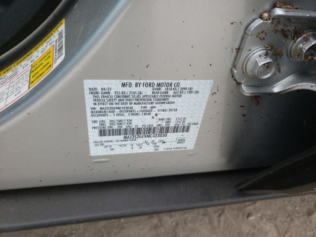 Photo 10 from auction – 2021 FORD ECOSPORT S with VIN MAJ3S2GE9MC423030