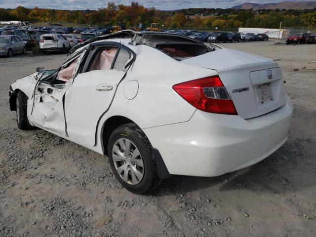 Photo 3 from auction – 2012 HONDA CIVIC LX with VIN 19XFB2F54CE379213