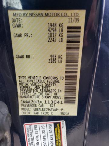 Photo 10 from auction – 2010 NISSAN ALTIMA S with VIN 1N4AL2EP3AC113041
