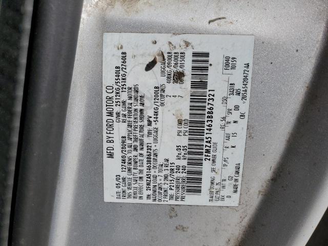 Photo 10 from auction – 2003 FORD WINDSTAR L with VIN 2FMZA51463BB67321