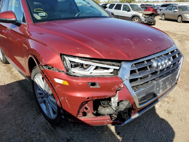 Photo 9 from auction – 2018 AUDI Q5 PREMIUM with VIN WA1BNAFY6J2118051