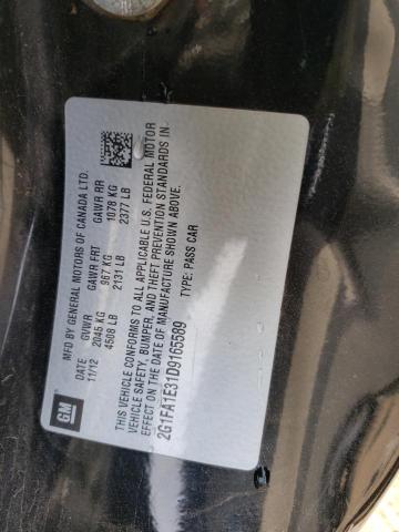 Photo 10 from auction – 2013 CHEVROLET CAMARO LS with VIN 2G1FA1E31D9165589