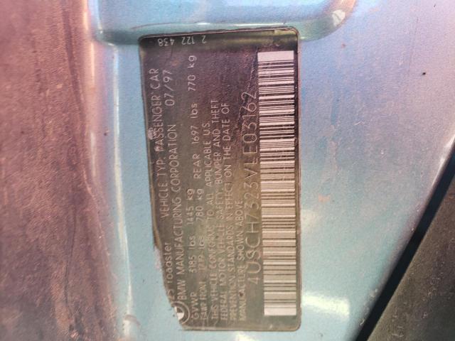 Photo 10 from auction – 1997 BMW Z3 1.9 with VIN 4USCH7323VLE03162