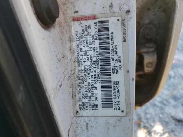 Photo 10 from auction – 1995 TOYOTA CORROLA LE with VIN JT2AE09B9S0091873