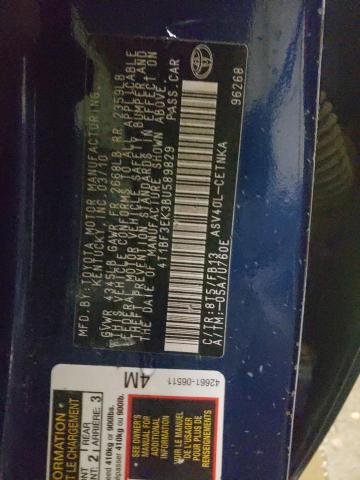 Photo 10 from auction – 2011 TOYOTA CAMRY BASE with VIN 4T1BF3EK3BU589829