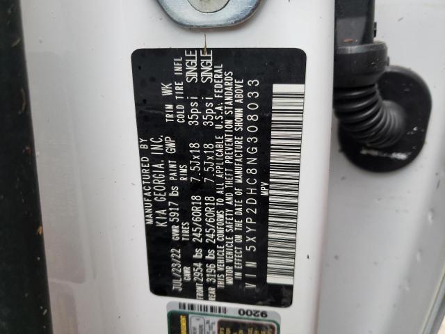 Photo 10 from auction – 2022 KIA TELLURIDE with VIN 5XYP2DHC8NG308033
