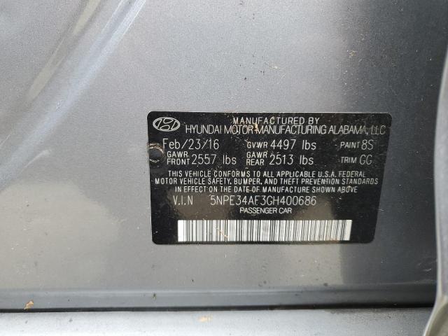Photo 10 from auction – 2016 HYUNDAI SONATA SPO with VIN 5NPE34AF3GH400686