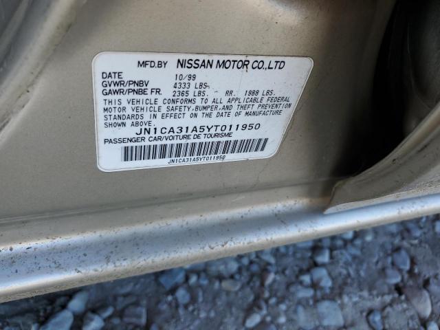 Photo 10 from auction – 2000 NISSAN MAXIMA GLE with VIN JN1CA31A5YT011950