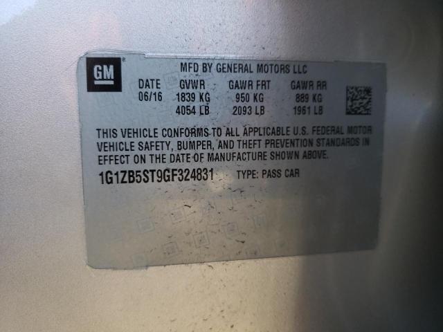 Photo 10 from auction – 2016 CHEVROLET MALIBU LS with VIN 1G1ZB5ST9GF324831
