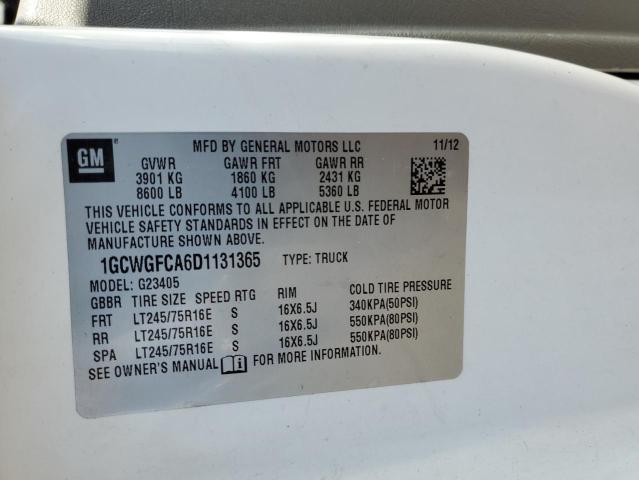 Photo 10 from auction – 2013 CHEVROLET EXPRESS G2 with VIN 1GCWGFCA6D1131365
