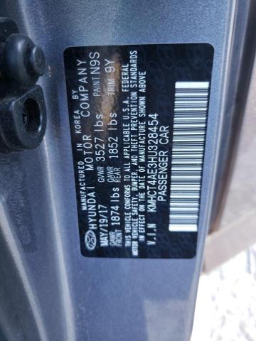 Photo 10 from auction – 2017 HYUNDAI ACCENT SE with VIN KMHCT4AE3HU328454