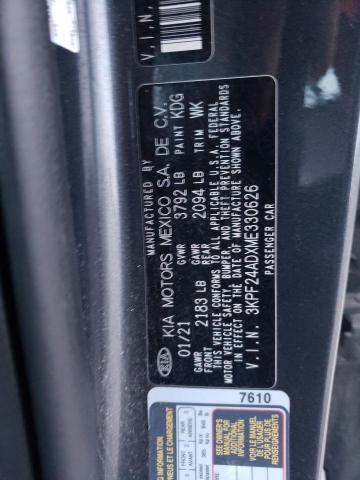 Photo 10 from auction – 2021 KIA FORTE FE with VIN 3KPF24ADXME330626